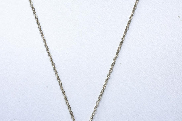 Sterling Silver Turquoise Native American Style Pendant Necklace