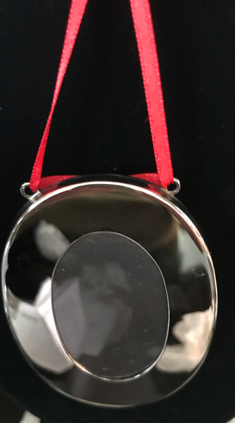 Modern Sterling Silver Vintage Oval Picture Frame