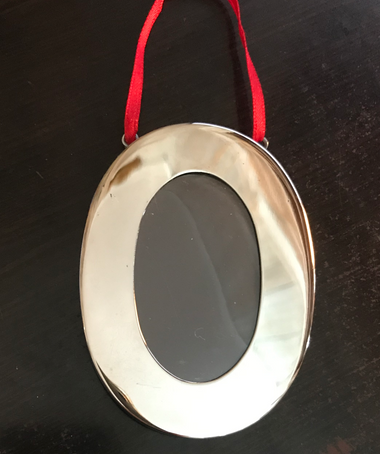 Modern Sterling Silver Vintage Oval Picture Frame