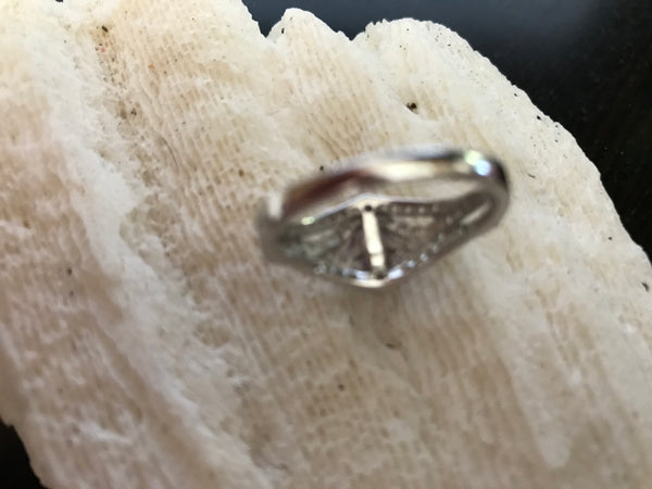 Sterling Silver Amethyst & Topaz Ring-Size 9