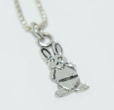 Sterling Silver Easter Bunny Necklace