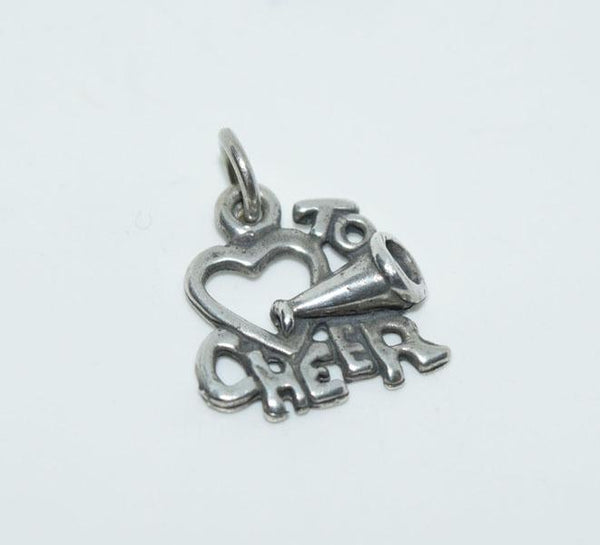 Sterling Silver Love to Cheer Charm