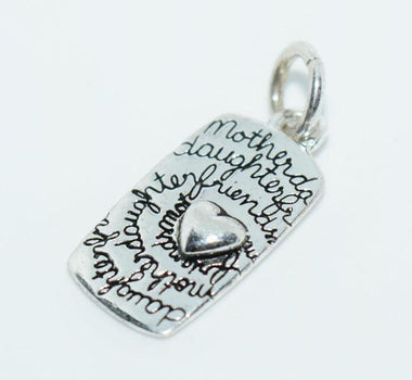Sterling Silver Mother Daughter Friend Charm