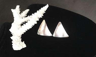 Sterling Silver Triangular Vintage Earrings