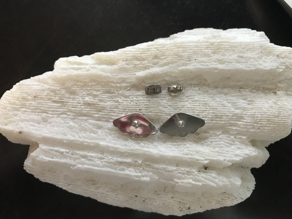 Sterling Silver Vintage Fan Earrings