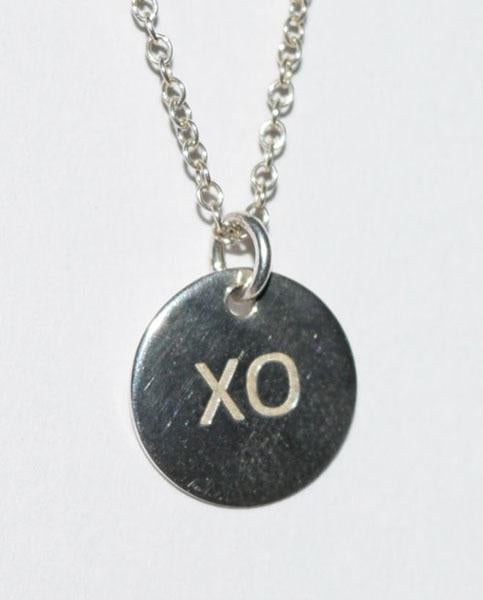 Sterling Silver XO Circle Necklace