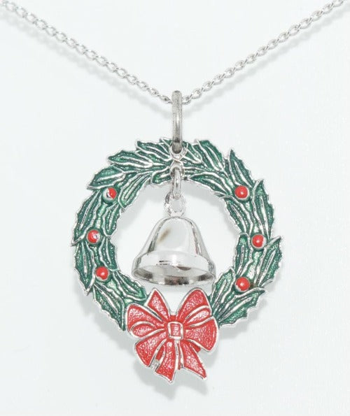 Christmas Wreath Necklace