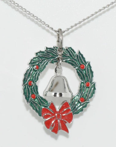 Christmas Wreath Necklace