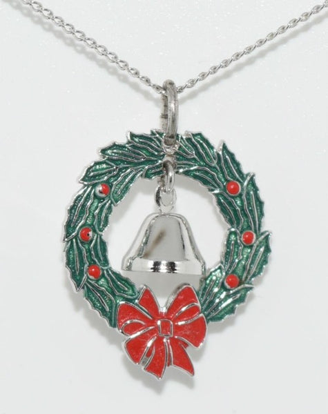 Christmas Wreath Necklace