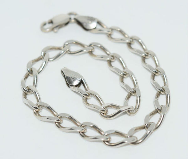 Sterling Silver Chain Link Bracelet 7"