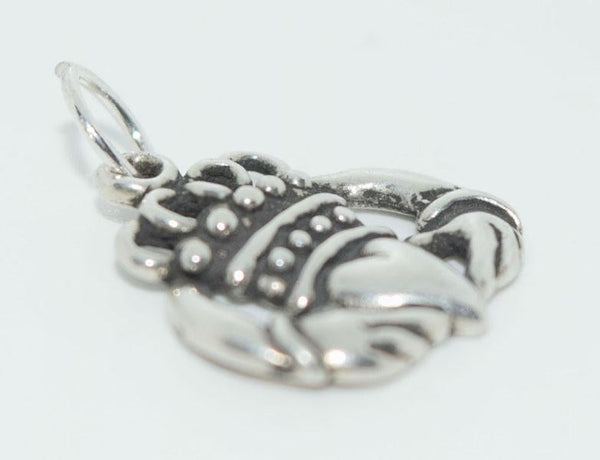 Sterling Silver Claddagh Heart Hands Necklace