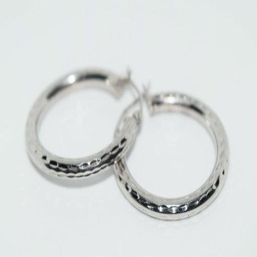 sterling hoop earrings