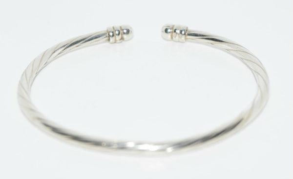 Sterling Silver Textured Cuff Bracelet