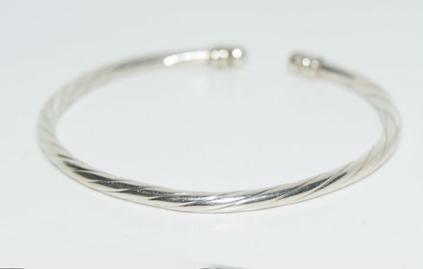 Sterling Silver Textured Cuff Bracelet