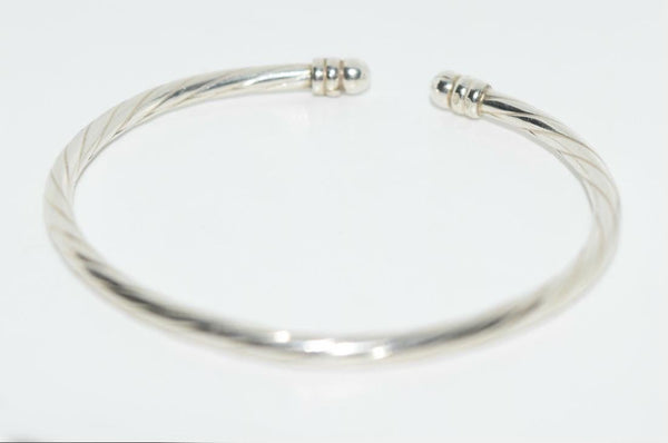 Sterling Silver Textured Cuff Bracelet