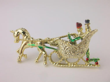 Christmas Sleigh Pin