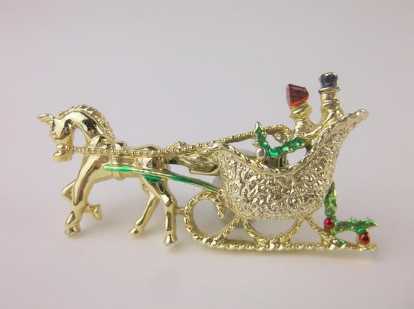 Christmas Sleigh Pin