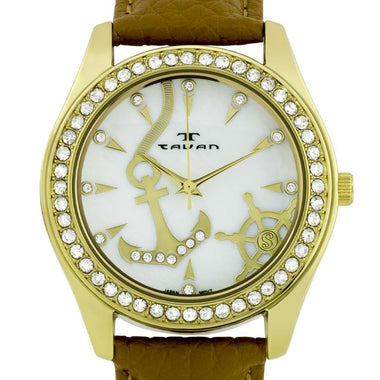 Swarovski Crystal Bezel Nautical Ladies Watch