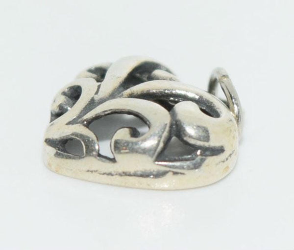 Two Hearts Together Sterling Silver Charms