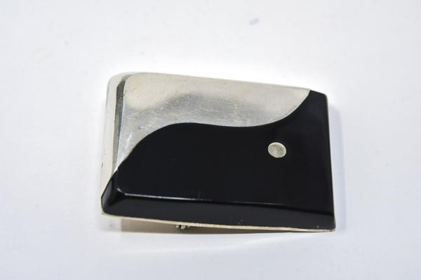 Mid-Century Mexico Sterling Silver Yin Yang Pendant Pin