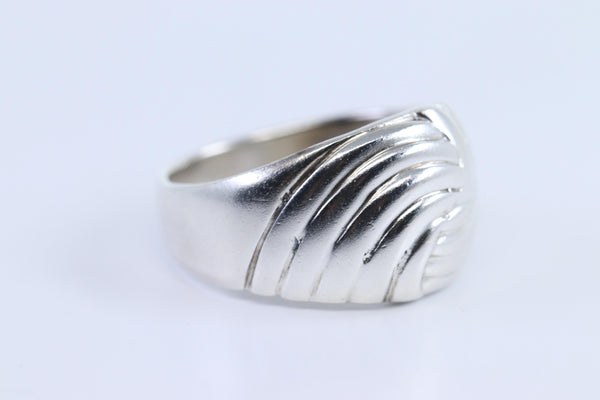 Vintage Sterling Silver Wave Ring Size 6.5