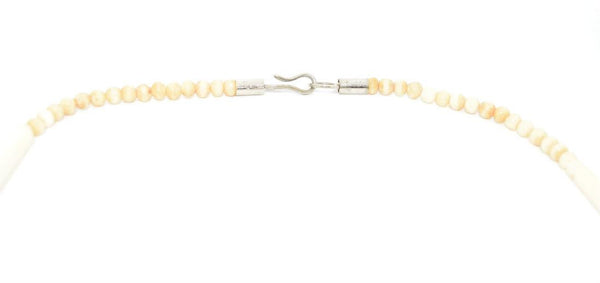 Vintage Carved Bone Layered Bib Necklace