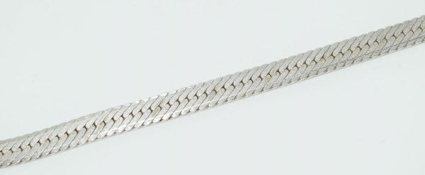 Sterling Artisan Natural Stone Slide Pendant with 10mm  Italian Herringbone Necklace