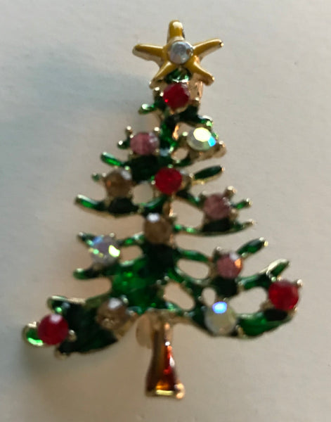 Christmas Tree Pins Brooches for the Holidays