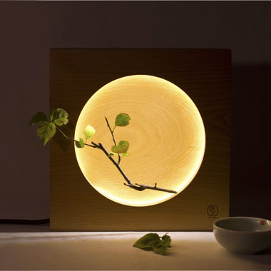 Modern Japanese Creative Full Moon bedside Table Light - Asia Home Gifts