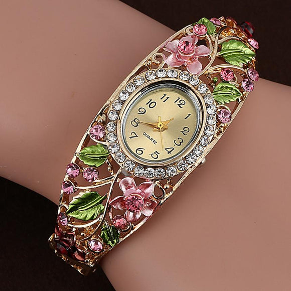 Crystal Bangle Watch